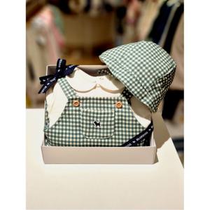 블루독베이비 10 25FW겨울 (GN)깅엄체크 SET 바디수트 (245C1360401)