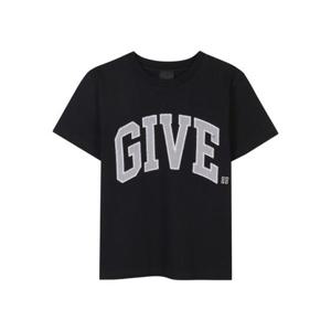 지방시 키즈 블랙 반팔 티셔츠 H30738K_09B