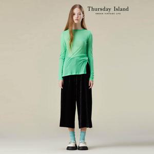 [Thursday Island] 옆트임 롱 티셔츠(T236MTS131W)