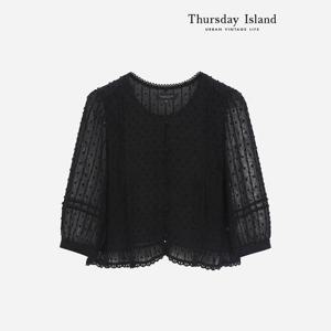[Thursday Island] 레이스 핀턱 블라우스(T236MBL131W)