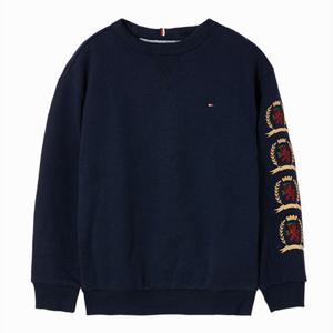 타미힐피거 키즈 T42F7KKO530BT1 크레스트 그래픽 스웨트 셔츠
