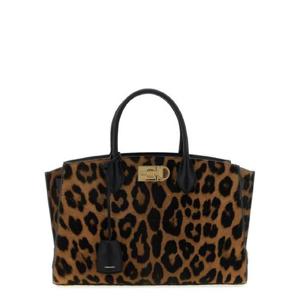 페라가모 페레가모 스튜디오 레오파드 브라운 토트백 2210250