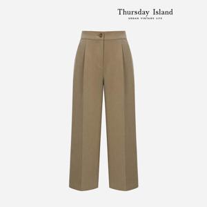[Thursday Island] 터크 밴딩 와이드 슬랙스(T238MPT631W)