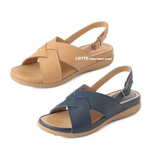 [엘칸토(여성화)]여성쿠션UP 캐주얼 샌들 LCWW61U226 네이비/카멜