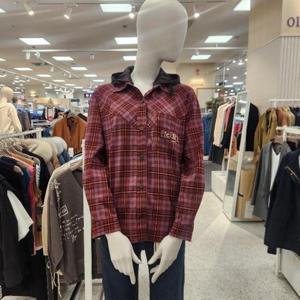 올리비아로렌 HC05 레귤러 핏 아우터형. 체크셔츠 VVBNL4F8291