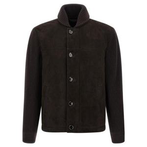 브리오니 가죽 자켓 PLCK0LOD7062000 Brown