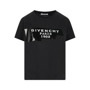 지방시 반팔 티셔츠 BW70FJP78U 001 BLACK