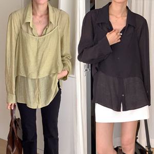 나야홍 / 위쉬몰 DD 루아나시투피스블라우스(S888H509) 빅사이