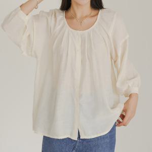 나야홍 / 아이우먼 카라리스셔링블라우스 LYV224M509 빅사이즈