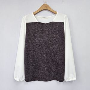 나야홍 / 아이우먼 하트넥슬리브블라우스 NBT157M509 빅사이즈