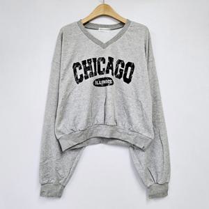 나야홍 / 아이우먼 시카고나염브이넥맨투맨 BUS651M509 빅사이