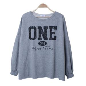 나야홍 / 아이우먼 빅로고라운드루즈맨투맨 BUS615M509 빅사이