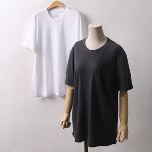 나야홍 / 빅사이즈 507 2중30수여름반팔티 DBPA270