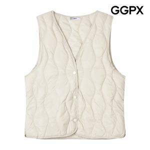 [GGPX] 물결 퀼팅 다운 경량 패딩 베스트 (GP9VT021F)