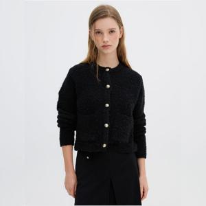 [올리브데올리브]부클 니트 금장 포인트 가디건 OK4WD9290