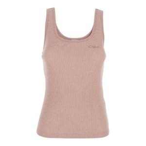 끌로에 끌로에 핑크 슬리브리스 탑 2209627
