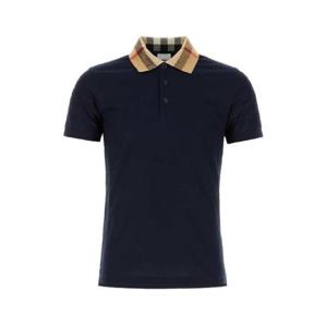 버버리 체크 카라 코튼 폴로 셔츠 1142708