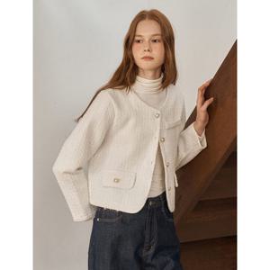 [르샵]베이직 금장버튼 트위드 자켓 (DP3JK012A)