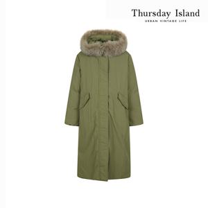 [Thursday Island] 폭스퍼 후드 덕다운 점퍼(T228MDJ532W)