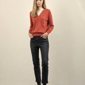 올리비아로렌 H 레이어드배색 풀오버 VOCBL4W9441