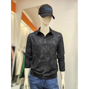 팜스프링스 세이브존01 남성 로고패턴 카라넥 긴팔 티셔츠 STSM253104