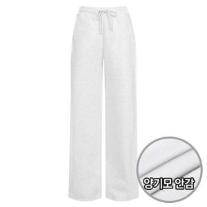 샵앤) 여성 겨울 방한 허리밴딩 도톰 양기모 트레이닝 팬츠 INT-WPT-20233-백멜란지
