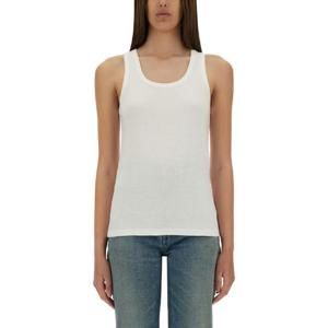 생로랑   상의 SS25 824583YB2MH9000 6354532 WHITE