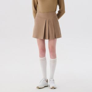 캘러웨이골프스커트 LQS CWPC24W601_BE 여성 겨울 기모 플리츠 스커트