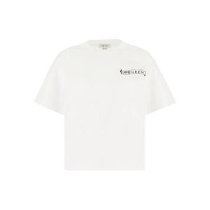 알렉산더맥퀸   반팔 티셔츠 FW25 838554QZAPG0900 5954307 White