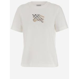 버버리   반팔 티셔츠 FW25 8116161CHALK 6210437 White