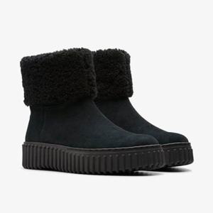 금강제화 랜드로바 클락스 여성 CLABOC4345WF1 캐주얼 털부츠 앵클부츠 소가죽 4cm Torhill Turn