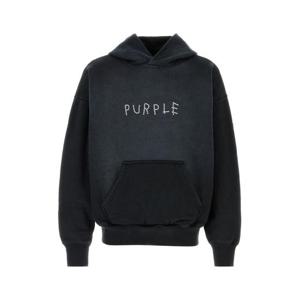 퍼플데님 후드 티셔츠 P401HBSS125 BLACK