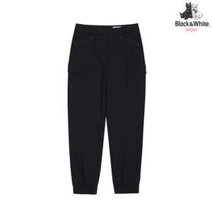 [블랙앤화이트]여성 변형 포켓 조거 팬츠 5015LBWN_BLACK