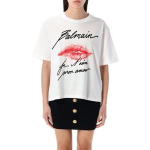 발망   반팔 티셔츠 SS25 EF1EG110GE45GQV 5520021 White