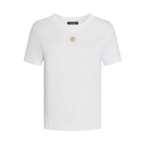 돌체앤가바나   반팔 티셔츠 FW25 F8N08ZGDC7IW0800 5953155 White