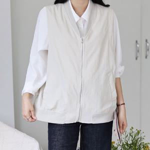 나야홍 / 아이우먼 간절기유용한지퍼조끼 SMV258M509 빅사이즈