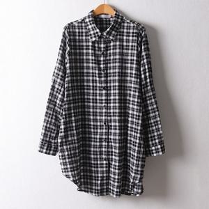 나야홍 / 아이우먼 루즈핏베이직롱남방 IRF112M509 빅사이즈