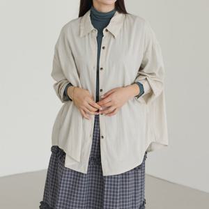 나야홍 / 아이우먼 웨이브뒷셔링무지남방 LYV284M509 빅사이즈