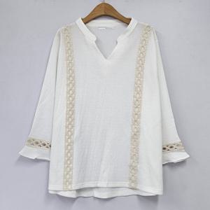 나야홍 / 아이우먼 엘리레이스긴팔블라우스 IRS638M509 빅사이