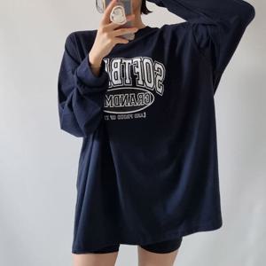 나야홍 / 아이우먼 그랜드마유넥박시티셔츠 NSV241M509 빅사이