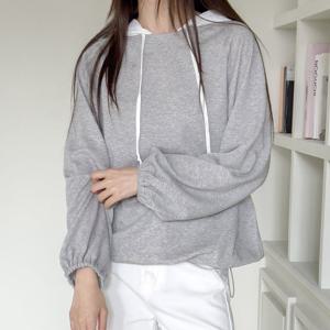 나야홍 / 아이우먼 소매밴딩끈후드티셔츠 SMV265M509 빅사이즈