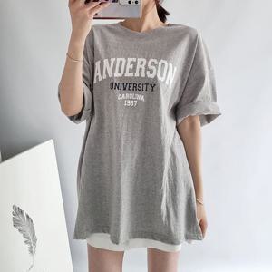 나야홍 / 아이우먼 데일리포인트면반팔티 NSP316M509 빅사이즈