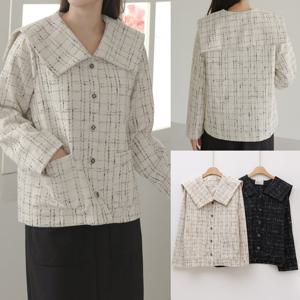 나야홍 / 위쉬몰 LY 앤틱트위드빅카라자켓(V230H509) 빅사이즈