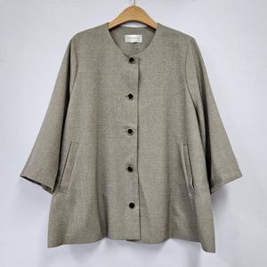 나야홍 / 아이우먼 감각버튼노카라자켓 IRS641M509 빅사이즈