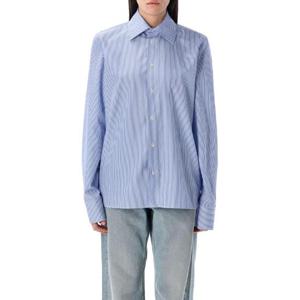 생로랑   긴팔 셔츠 SS25 818606Y4K474783 5558892 LIGHT BLUE WHITE