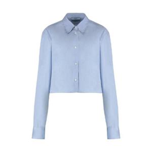 프라다   긴팔 셔츠 SS25 P414ISOOO15COF0012 5661310 Light Blue