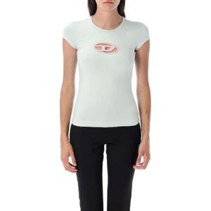 디젤   반팔 티셔츠 FW25 A062680AFAA99GA 5872220 WHITE  ROSE