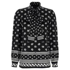 돌체앤가바나   긴팔 셔츠 SS25 F5T41THI1X1HN4ZW 5558752 WhiteBlack