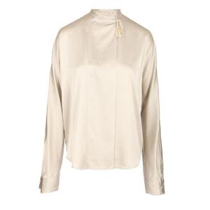 포르테포르테  Stretch silk satin kimono shirt 블라우스 FW25 14076F48A 0253 5915072 Grey