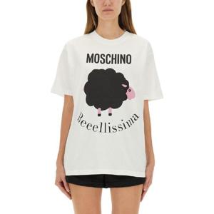 모스키노   티셔츠 FW25 071954411001 6293747 WHITE